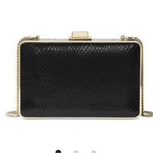 Michael Kors Elsie Pearl Black Clutch